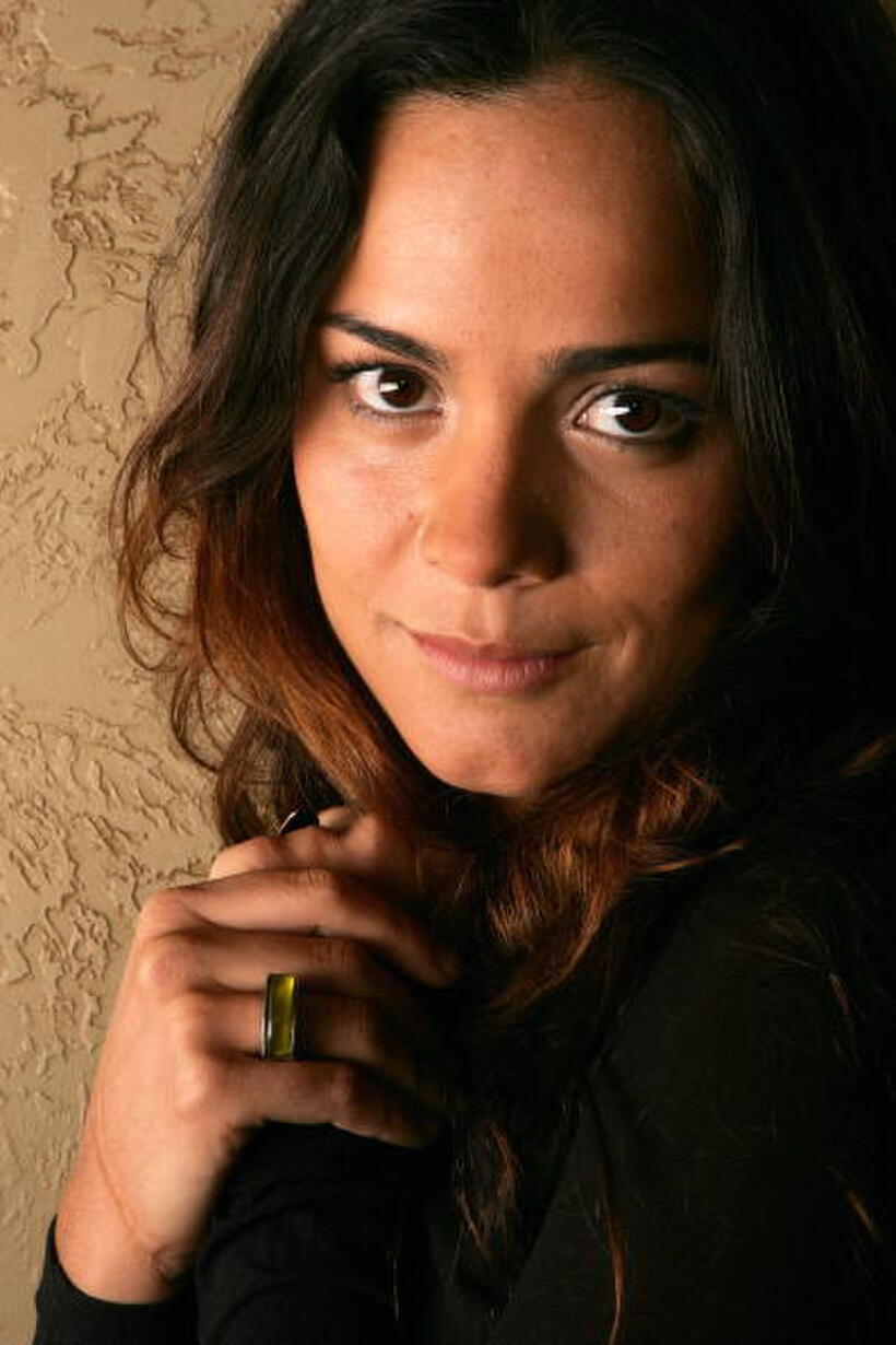 Alice Braga in a portrait at the Getty Images Portrait Studio during the 2006 Sundance Film Festival.