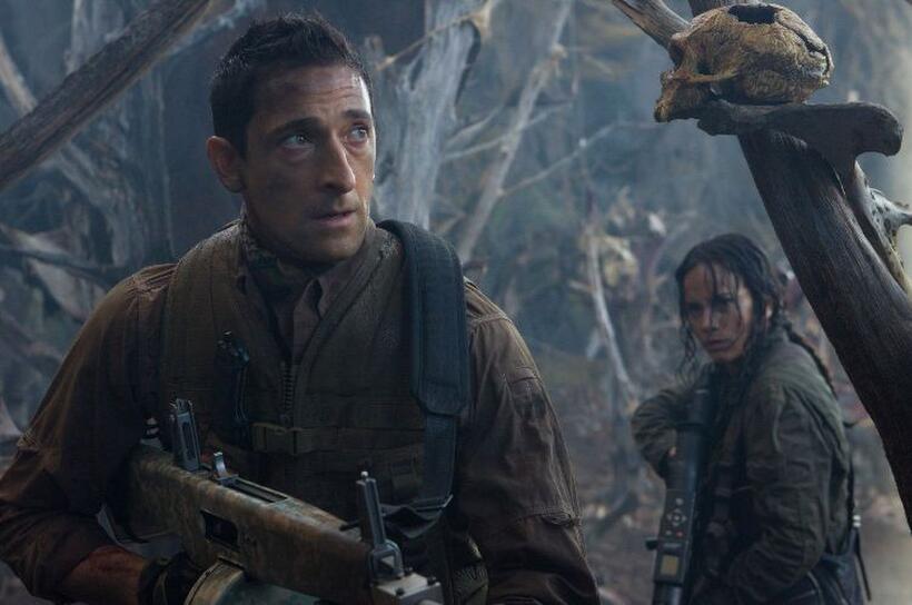 Adrien Brody and Alice Braga in "Predators."