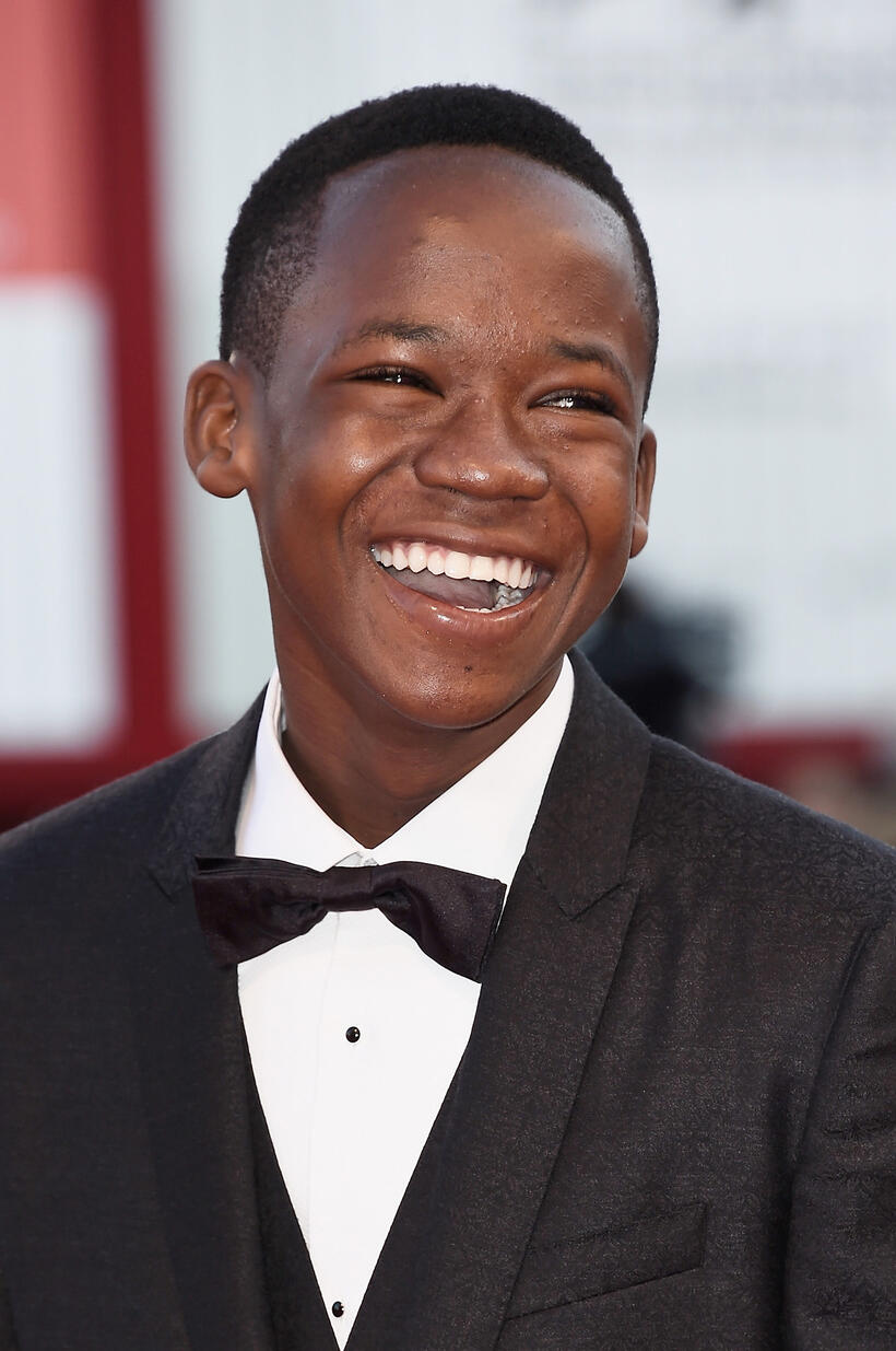 Abraham Attah at the closing ceremony and premiere of 'Lao Pao Er' during the 72nd Venice Film Festival.