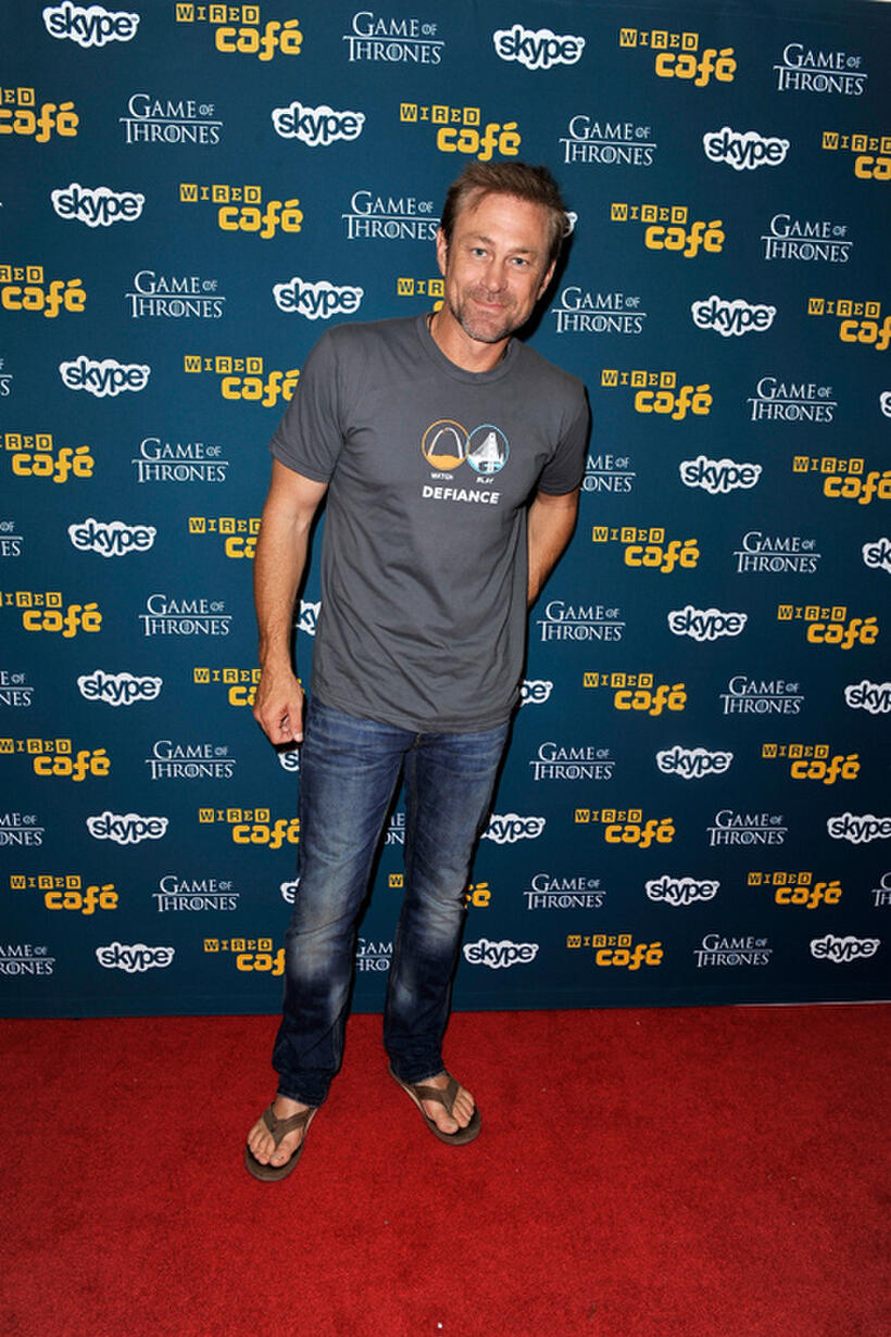 Grant Bowler at the WIRED Cafe at Comic-Con in California.
