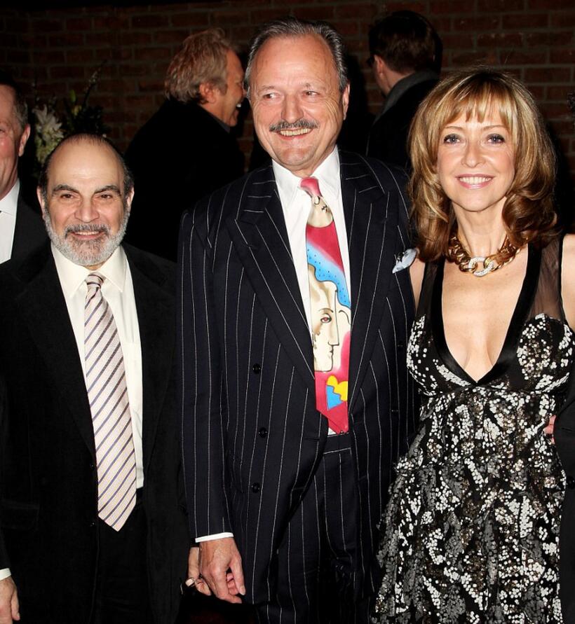 David Suchet, Peter Bowles and Sharon Maughan at the world premiere of "The Bank Job."