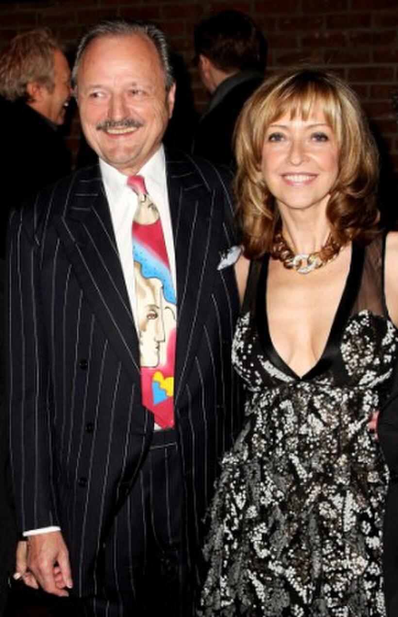 Peter Bowles and Sharon Maughan at the world premiere of "The Bank Job."
