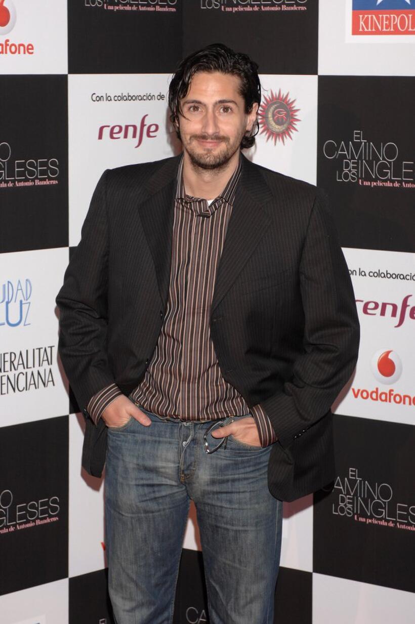 Juan Diego Botto at the premiere of "El Camino de los Ingleses."