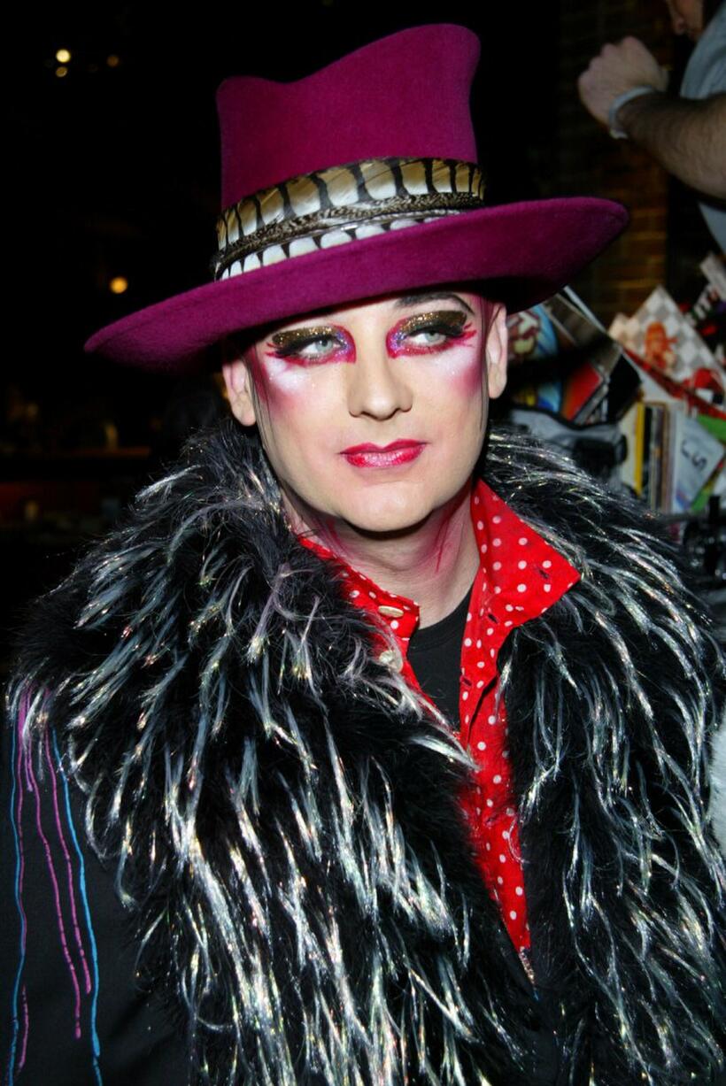Boy George at the Ian Schrager's Hudson Hotel.