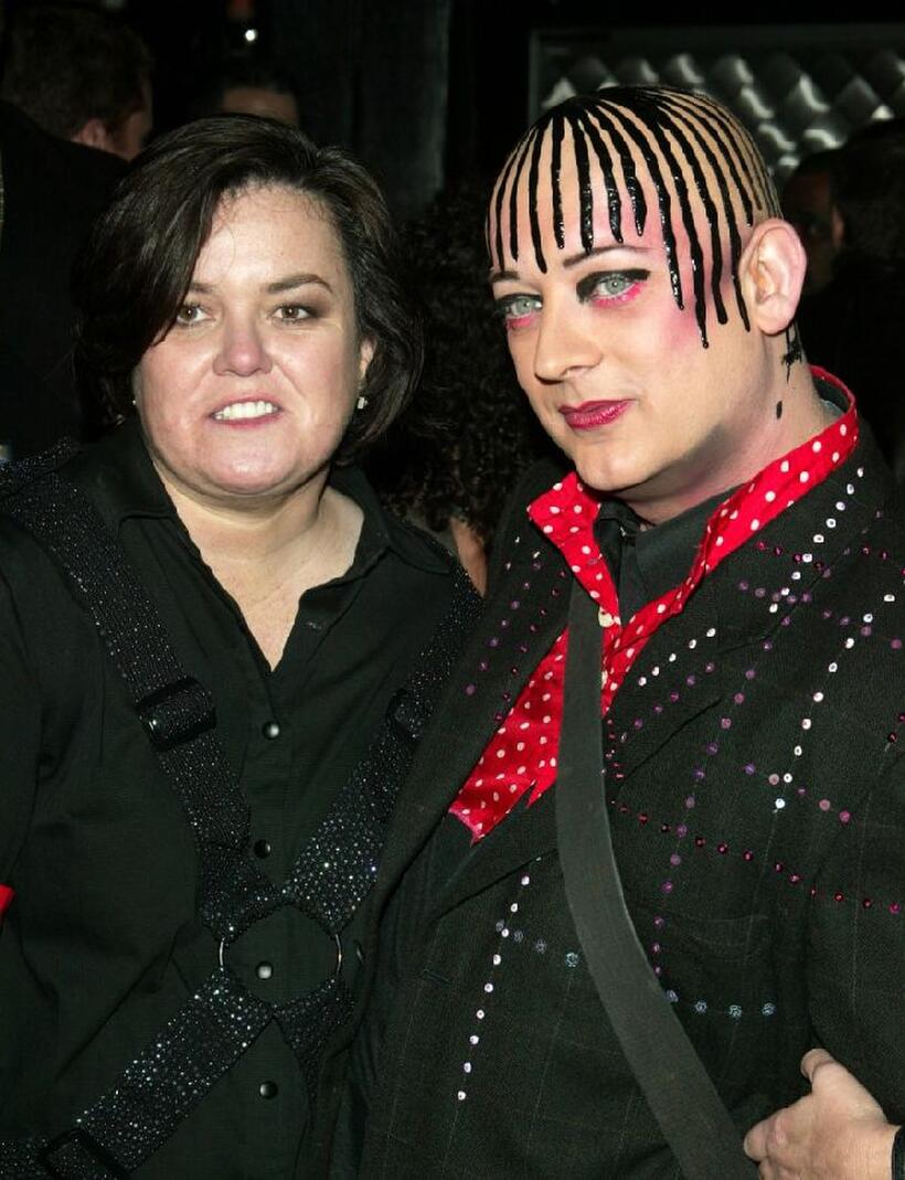 Rosie O'Donnell and Boy George at the after party of "Taboo."