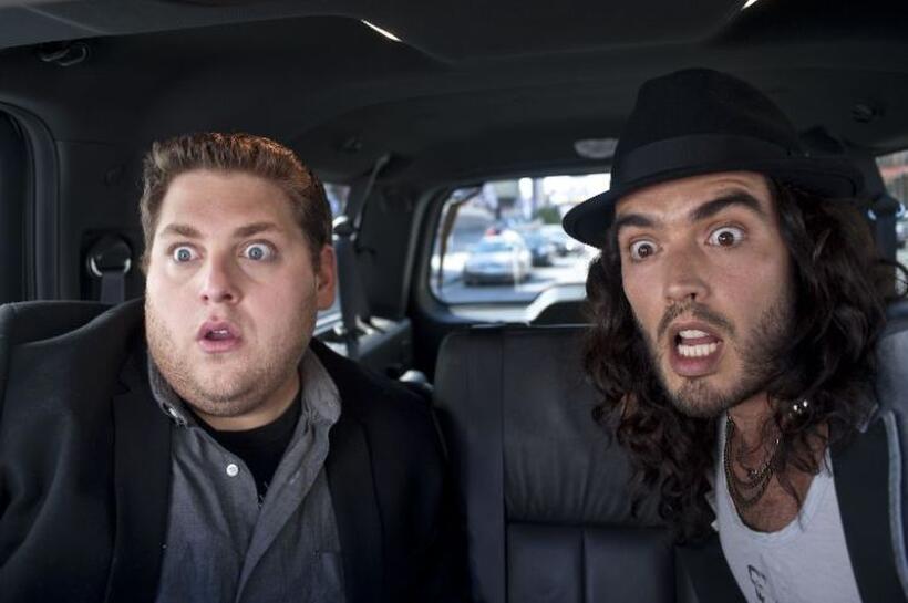 Jonah Hill and Russell Brand in "Get Him to the Greek."