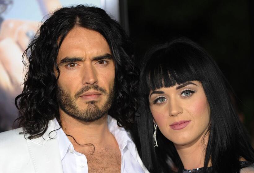 Russell Brand and Katy Perry at the California premiere of "Get Him to the Greek."