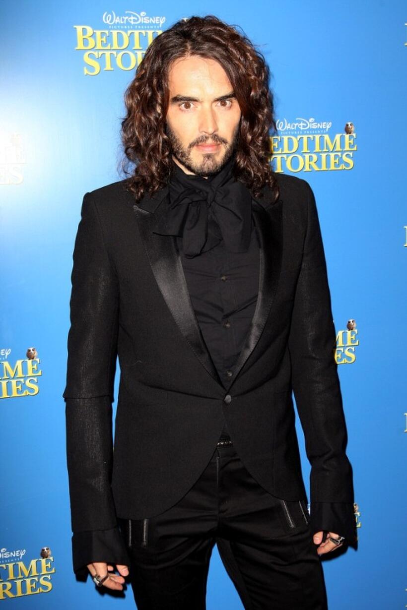 Russell Brand at the premiere of "Bedtime Stories."
