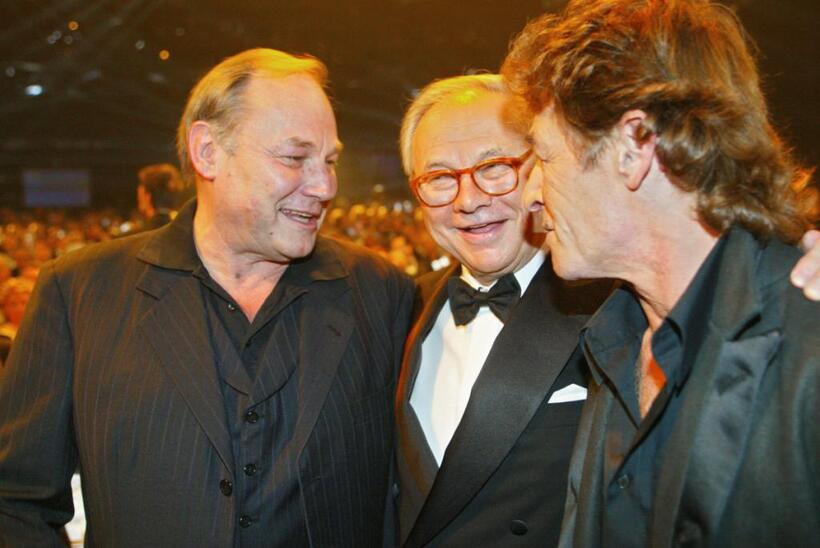 Klaus Maria Brandauer, Hubert Burda and Peter Maffay at the 55th Bambi ceremony.