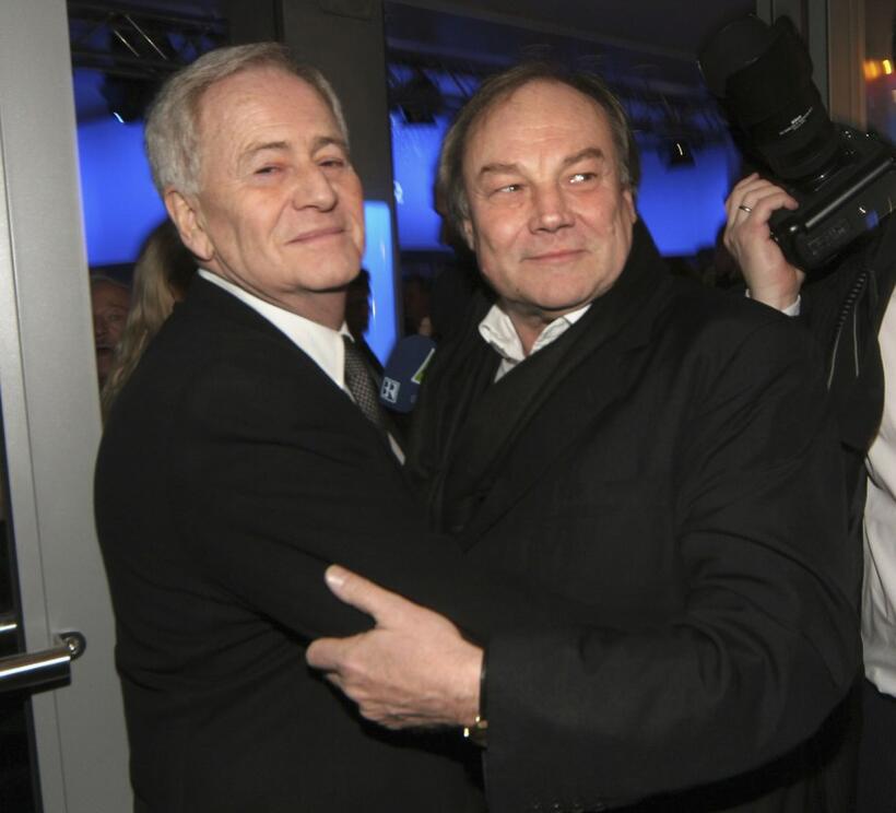 Klaus Maria Brandauer and Istvan Szabo at the Deutsches Theatre for Diva awards.