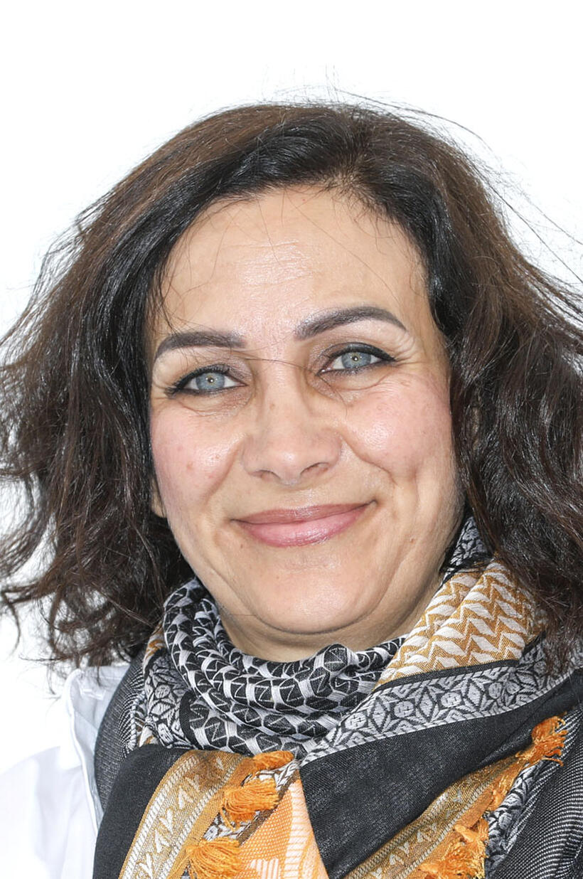 Maha Haj at the photocall for 'Mediterranean Fever" during the 75th annual Cannes Film Festival.