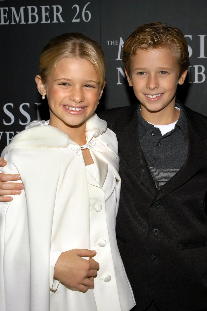 Jenna Boyd and Cayden Boyd at the premiere of "The Missing."