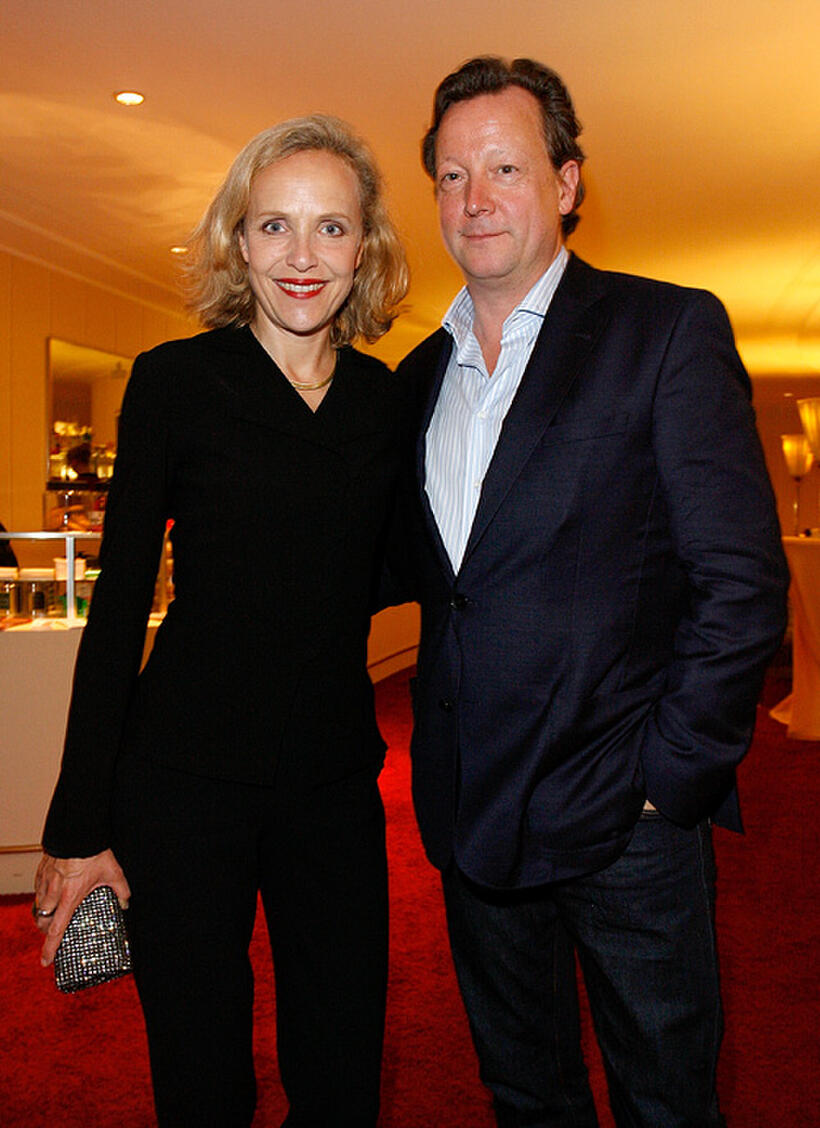 Juliane Koehler and Matthias Brandt at the Berlin premiere of "Das Blaue Vom Himmel."
