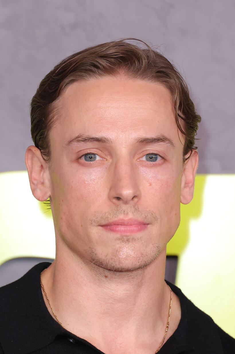 Edmund Donovan at the New York premiere of "The Instigators".