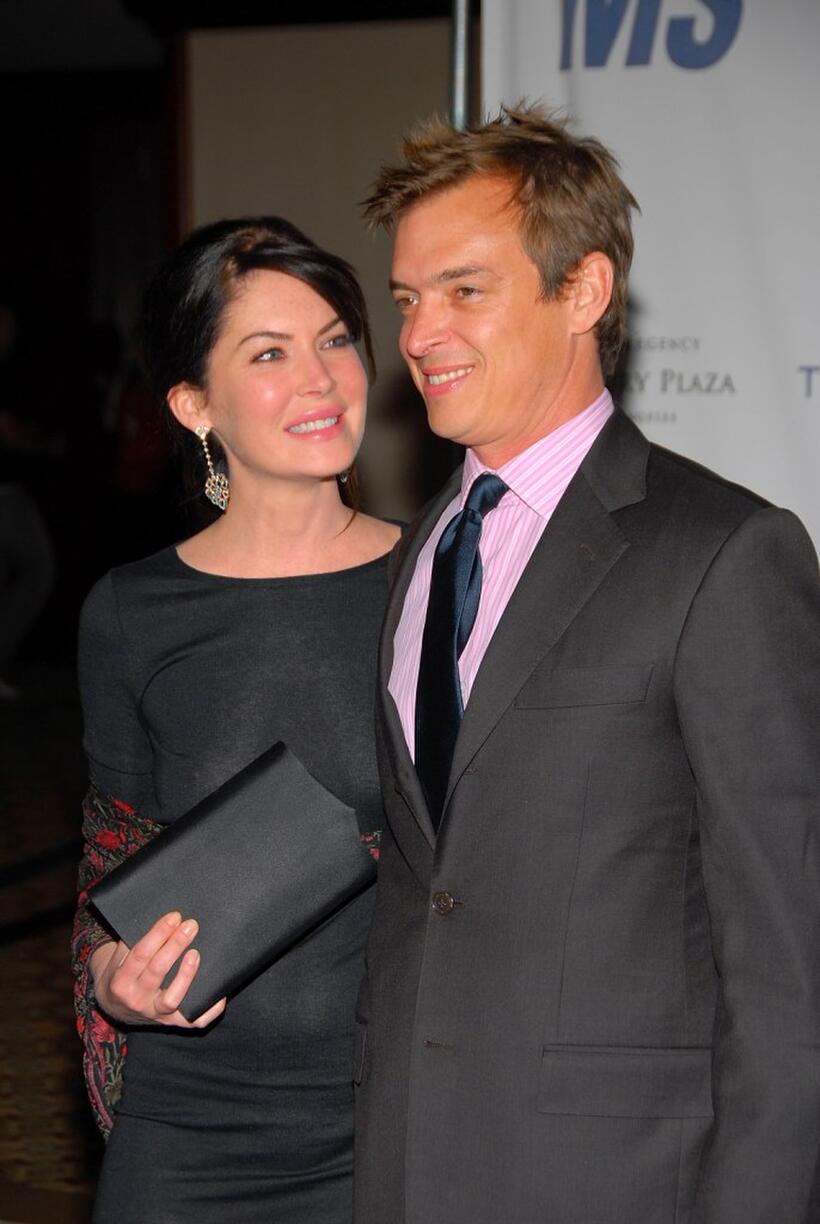 Lara Flynn Boyle and and husband Donald Ray Thomas II at the 14th Annual Race To Erase MS "Dance to Erase MS" themed gala.