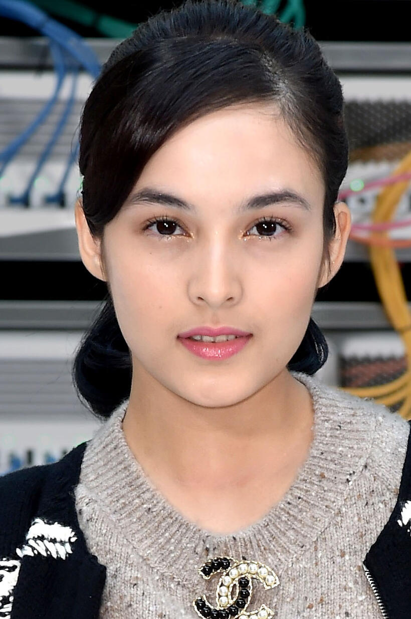 Chelsea Islan at the Chanel show during Paris Fashion Week.