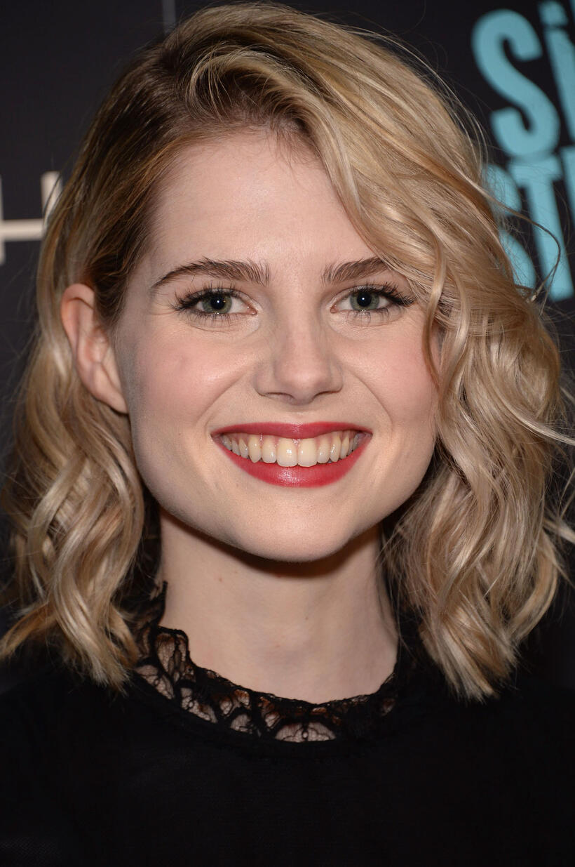 Lucy Boynton at the premiere of "Sing Street" in New York City.