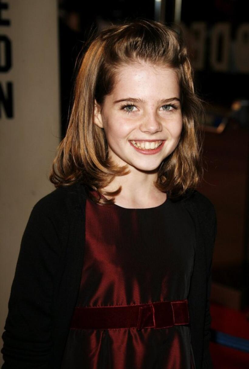 Lucy Boynton at the premiere of "Miss Potter."