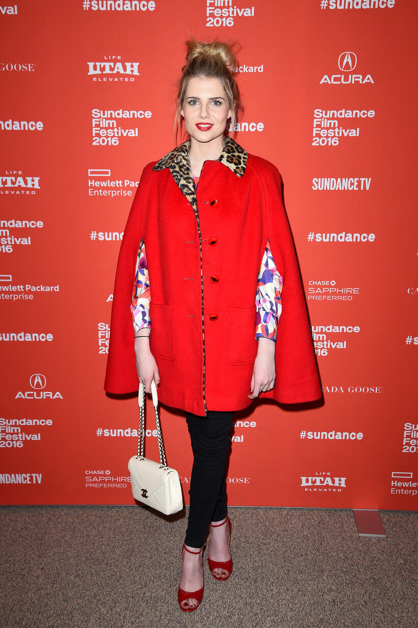 Lucy Boynton at the Utah premiere of "Sing Street."