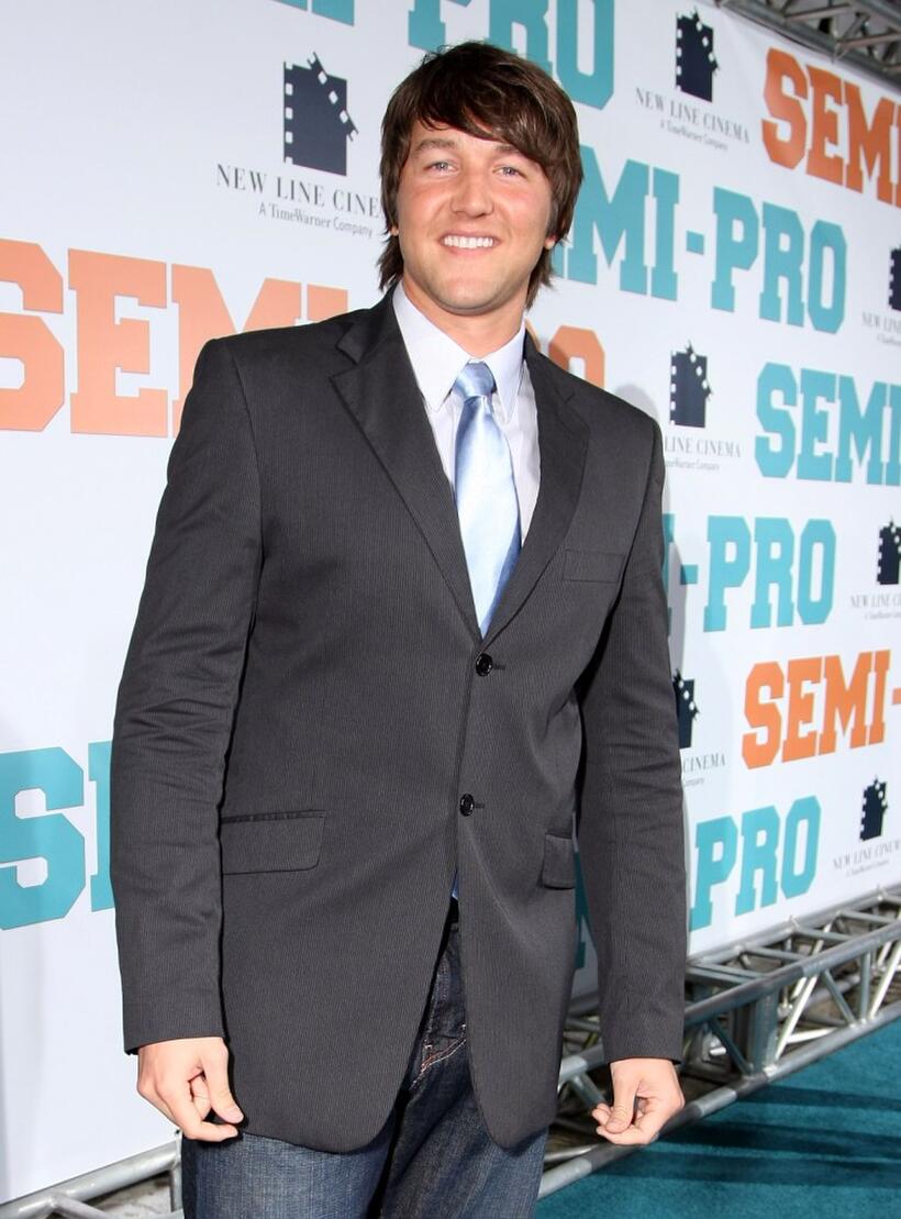 Josh Braaten at the premiere of "Semi-Pro."