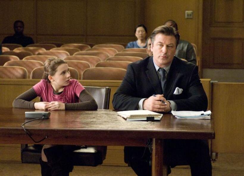 Abigail Breslin as Anna and Alec Baldwin as Campbell Alexander in "My Sister's Keeper."