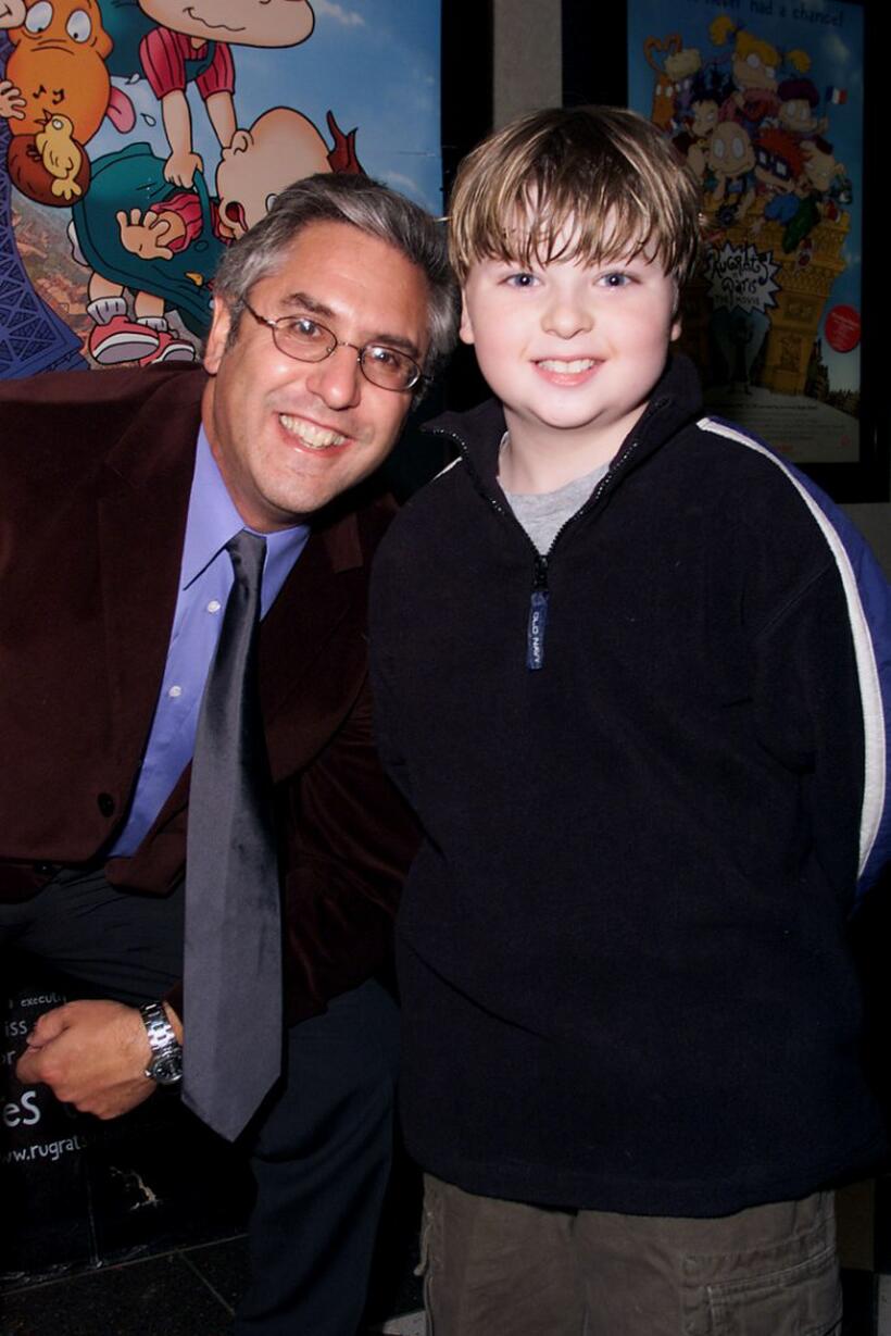 Albie Hecht and Spencer Breslin at the special screening of "Rugrats in Paris-The Movie."