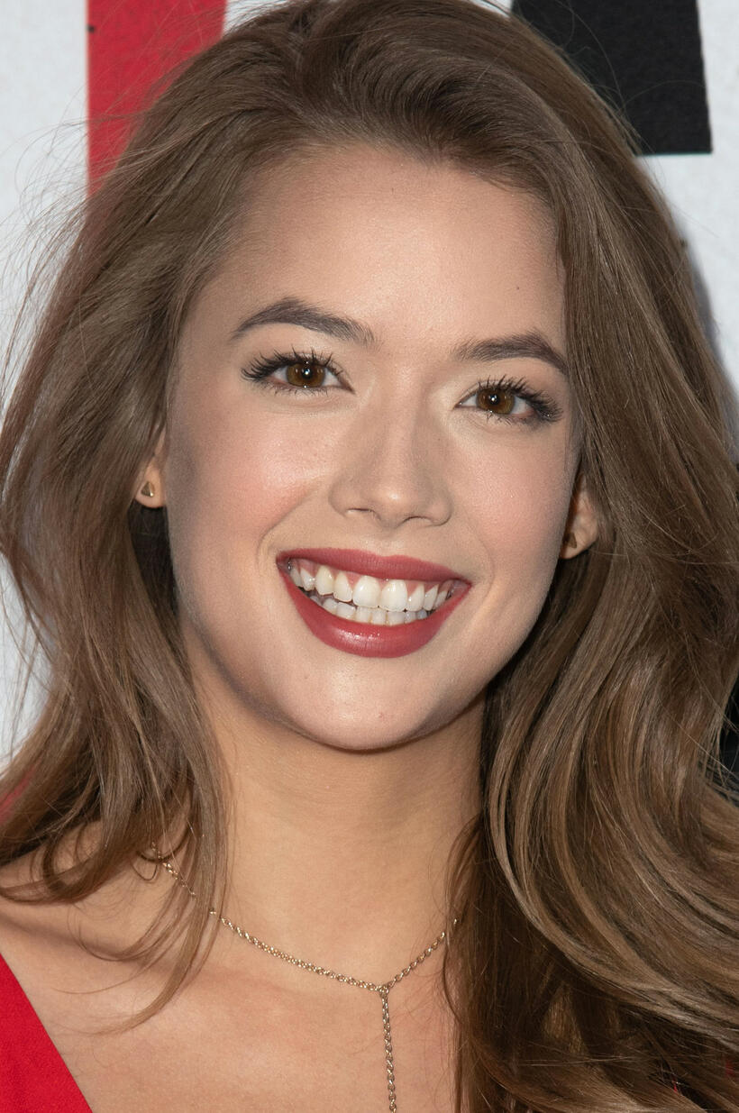 Morgan Lindholm at the premiere of Blumhouse's "Truth Or Dare" in Hollywood.
