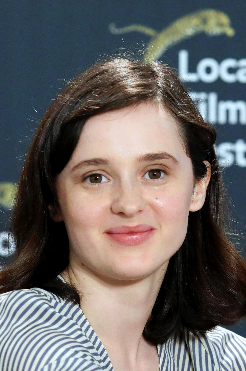 Maresi Riegner at a photocall during the 74th Locarno Film Festival.