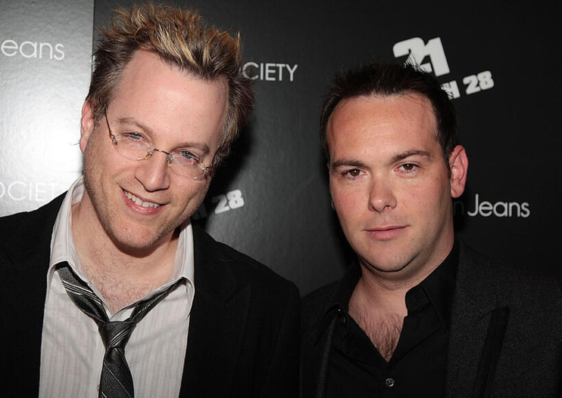 Ben Mezrich and Dana Brunetti at the screening of "21."