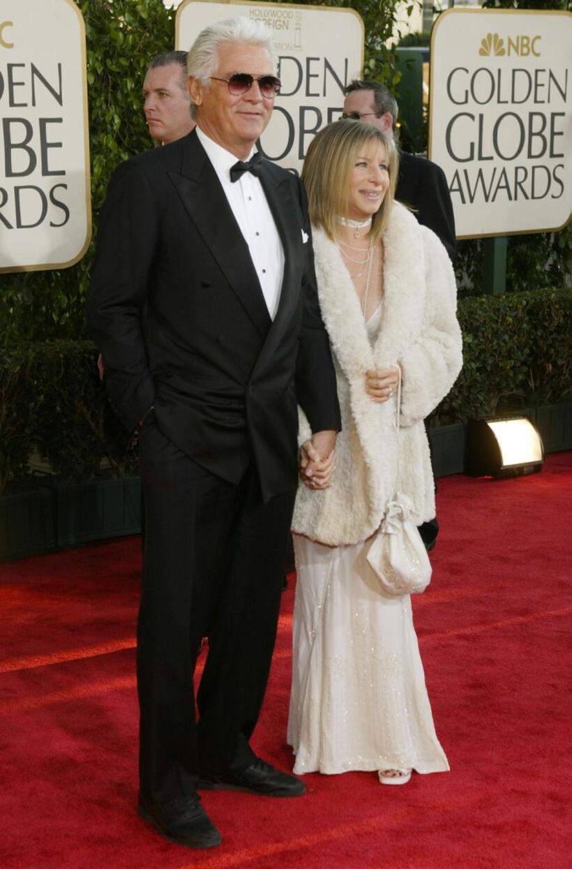 James Brolin and Barbra Streisand at the 61st Annual Golden Globe Awards.