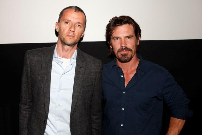 Producer John Battsek and Josh Brolin at the Tribeca Film Festival.
