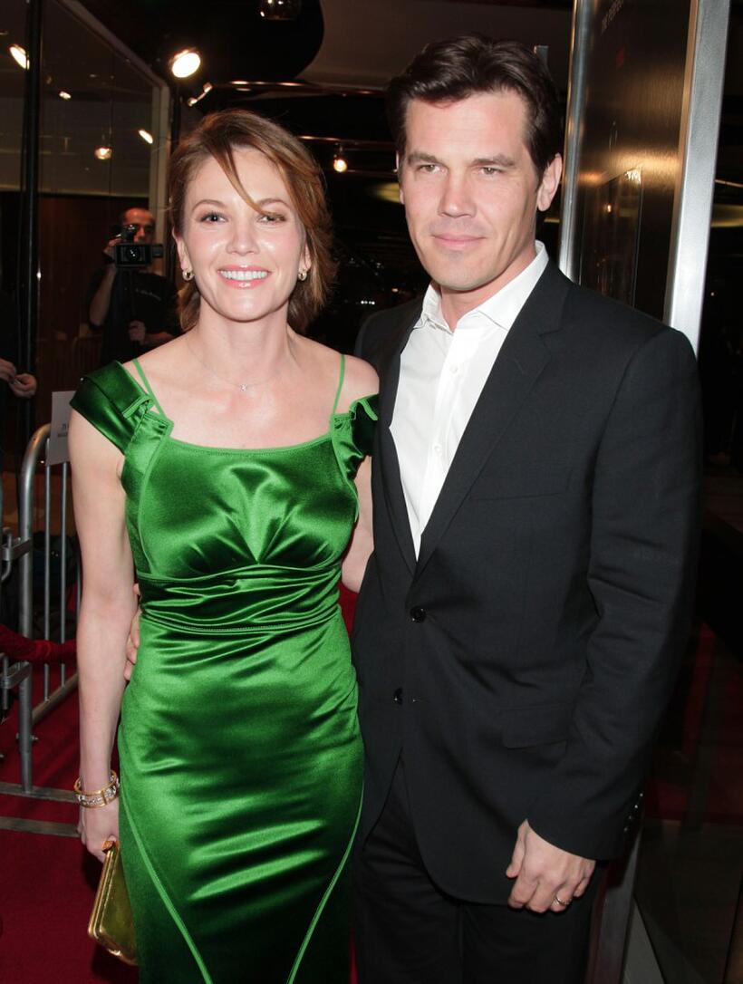 Josh Brolin and Diane Lane at the premiere of "Untraceable".