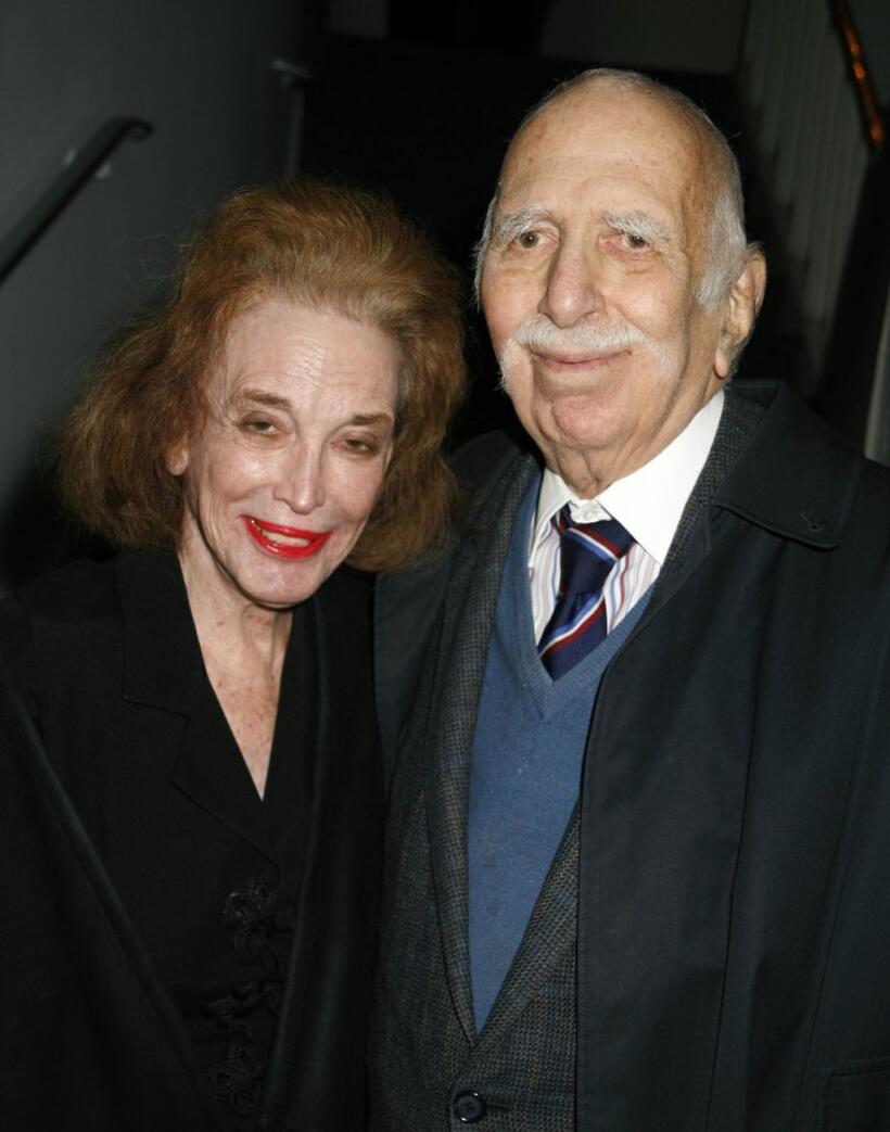 Helen Gurley Brown and Producer David Brown at the opening reception of the Israeli Film Festival.
