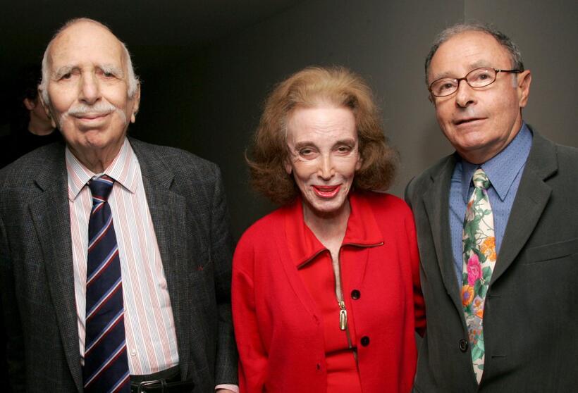 David Brown, Helen Gurley Brown and Peter Bart at the cocktail party to celebrate new book "BOFFO."