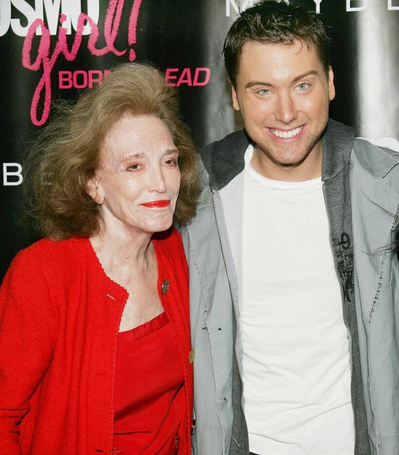 Helen Gurley Brown and Lance Bass at the 2007 CosmoGIRL! Born to Lead Awards.