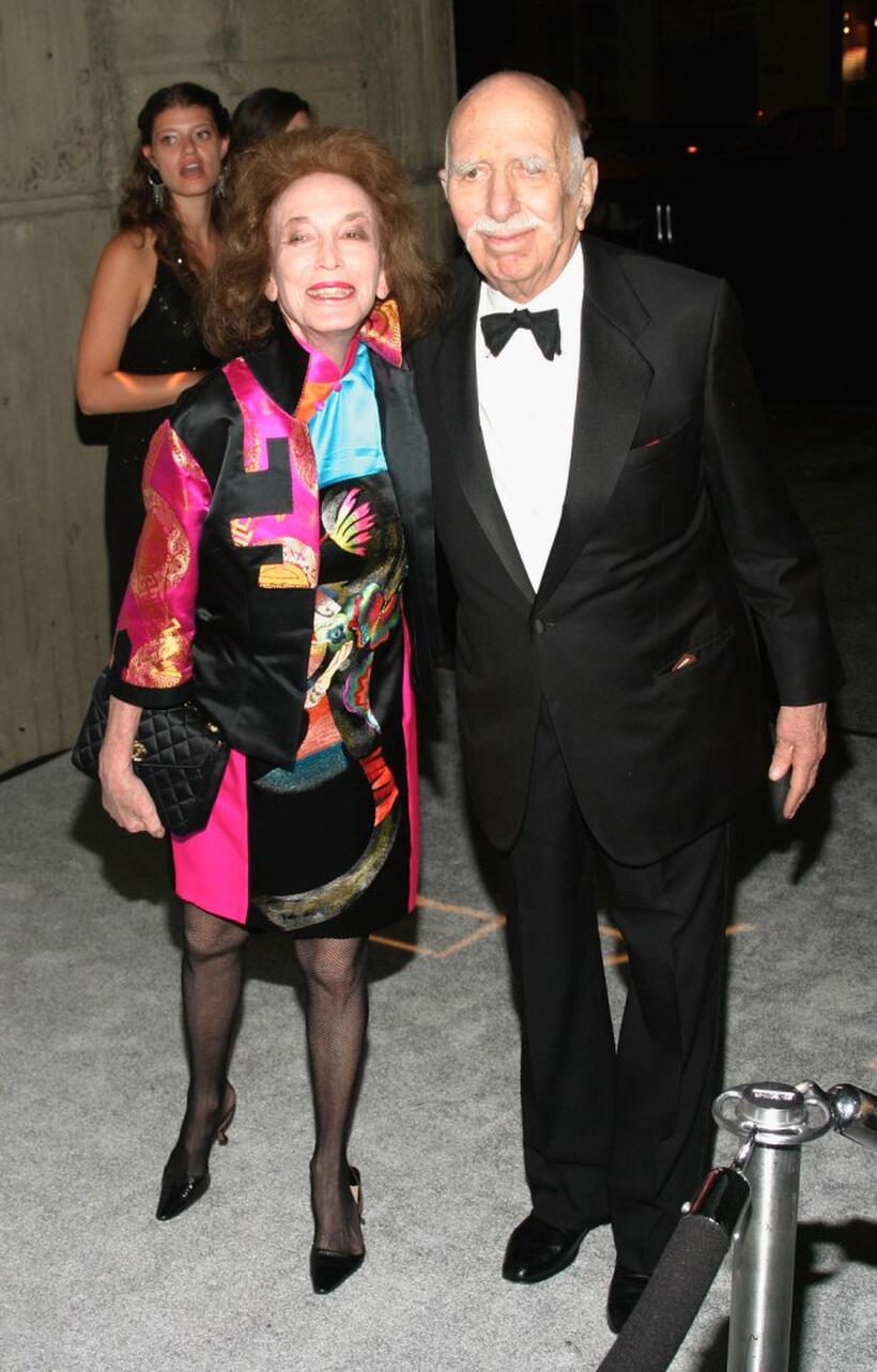 Helen Gurley Brown and David Brown at the Whitney Gala 2004.