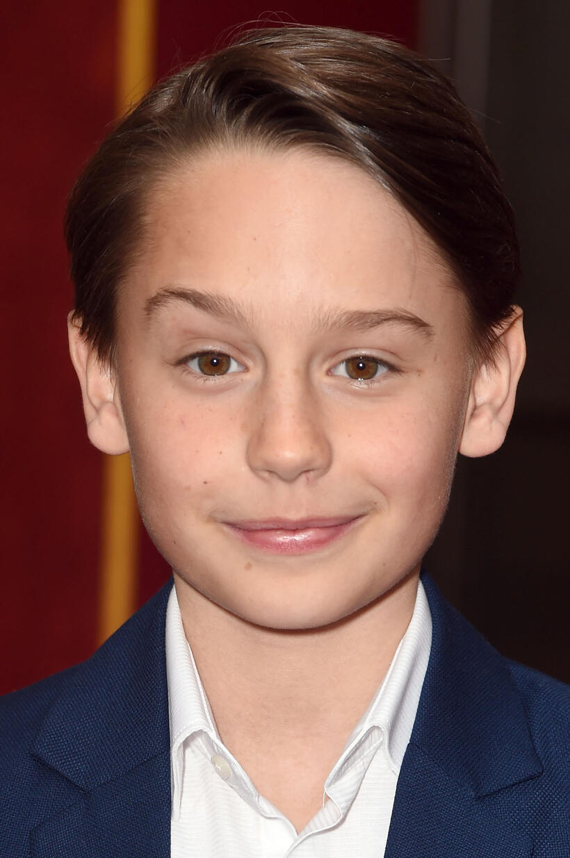 Finley Hobbins at the premiere of "Dumbo" in Los Angeles.