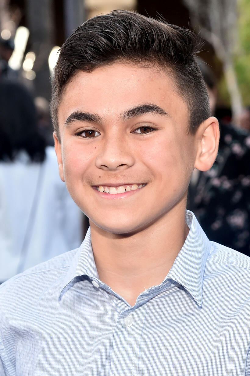 Aiden Lewandowski at the premiere of "The Curse Of La Llorona" in Hollywood.