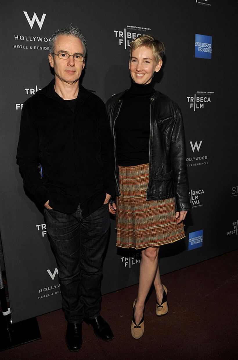 Michael Brook and Julie Rogers at the 2010 Tribeca FIlm Festival program launch of Tribeca Film New Distribution.