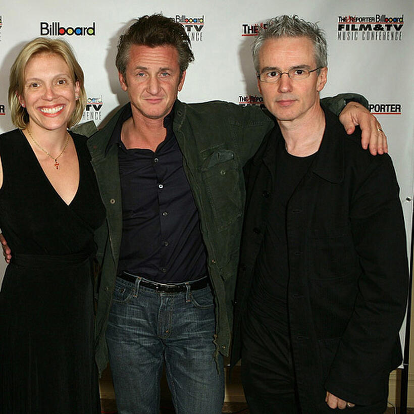 Tamara Conniff, Sean Penn and Michael Brook at the Hollywood Reporter/Billboard Film & TV Music Conference Day 1.