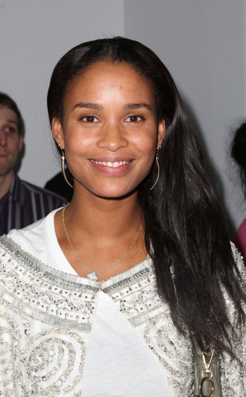 Joy Bryant at the Marchesa Fall 2008 fashion show during the Mercedes-Benz Fashion Week Fall 2008.