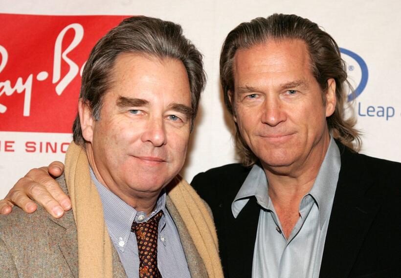 Beau Bridges and Jeff Bridges at the Hollywood Entertainment Museum Annual Awards.