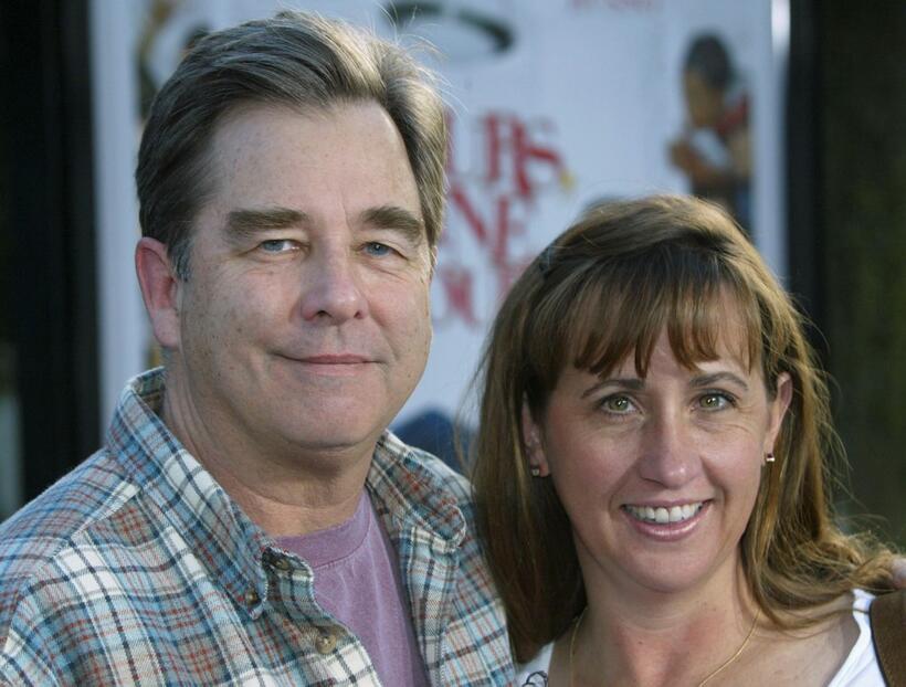 Beau Bridges and his wife Wendy Bridges at the Premiere of "Yours Mine and Ours".