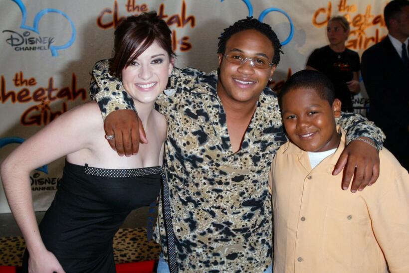 Anneliese van der Pol, Orlando Brown and Kyle Orlando Massey at the premiere of "The Cheetah Girls."