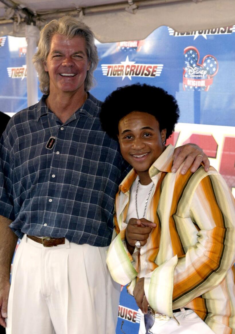 Director Duwayne Dunham and Orlando Brown at the premiere of "Tiger Cruise."