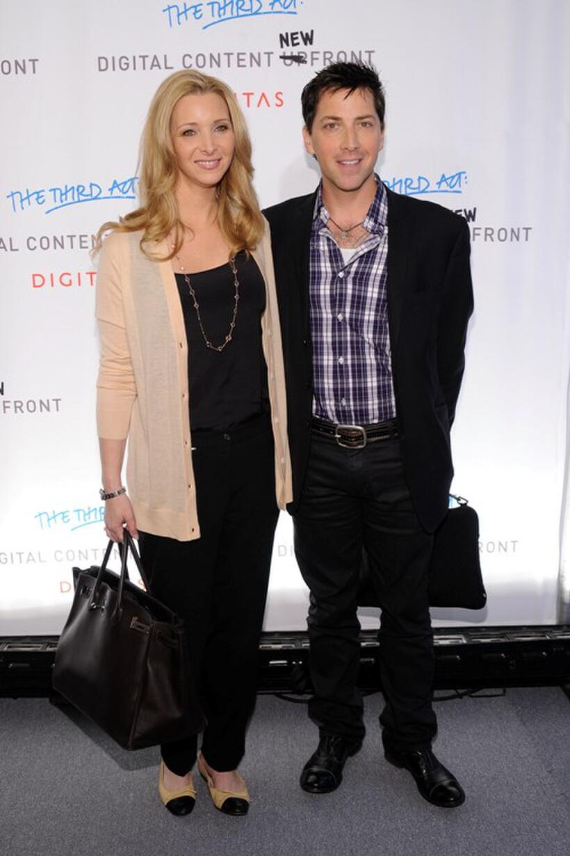 Lisa Kudrow and producer Dan Bucatinsky at the Digital Content Newfront Conference.