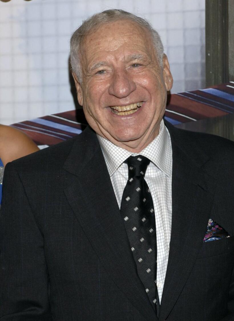 Mel Brooks at the Coliseum Theatre for premiere of "The Producers".
