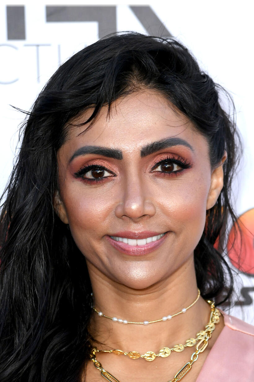 Adhrucia Apana at the premiere of "Domino: Battle of the Bones" in Los Angeles.