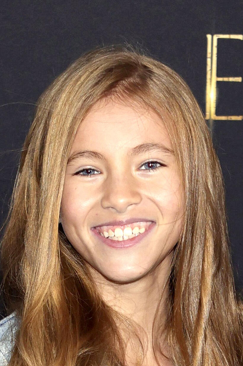 Shaylee Mansfield at the "Eternals" Los Angeles premiere.