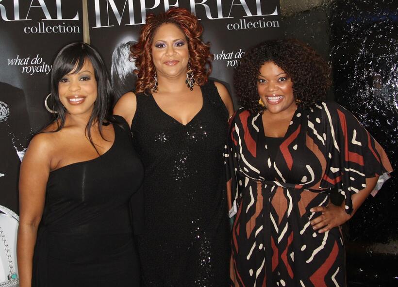 Niecy Nash, Kim Coles and Yvette Nicole Brown at the TBS' "10 Items or Less" season three premiere party.